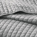 3 Piece Quilt Set Grey King Cal King King Grey Cotton