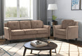 Fashionable Living Room Sofa For 1 People, Brown Velvet Fabric Antique Brown Velvet Wood Primary Living Space Soft Cushion Back Extra Heavy Duty American Traditional Square Arms Down Filling Velvet 1 Seat