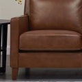 Ashby Leather Sofa Pecan Down Filling Leather 3 Seat