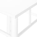 Accent Table, Side, End, Plant Stand, Square, Living Room, Bedroom, White Laminate, White, Contemporary, Modern White Mdf