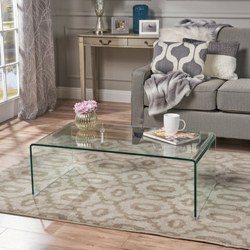 Coffee Table 12Mm Tempered Bent Glass Clear Tempered Glass