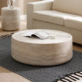 31.49'' Faux Mars Pattern Coffee Tables For Living Room Round Tea Table For Living Room, No Need Assembly. Marble Fiberglass