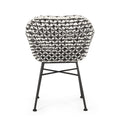 Herbert Chair Black Pe Rattan Iron Waterproof Fabric