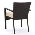 Cancun 4Pcs Chat Set Multi Pe Rattan Iron Waterproof Fabric