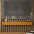 60'' Fireplace Mantel Wooden Wall Mounted Floating Shelf 8