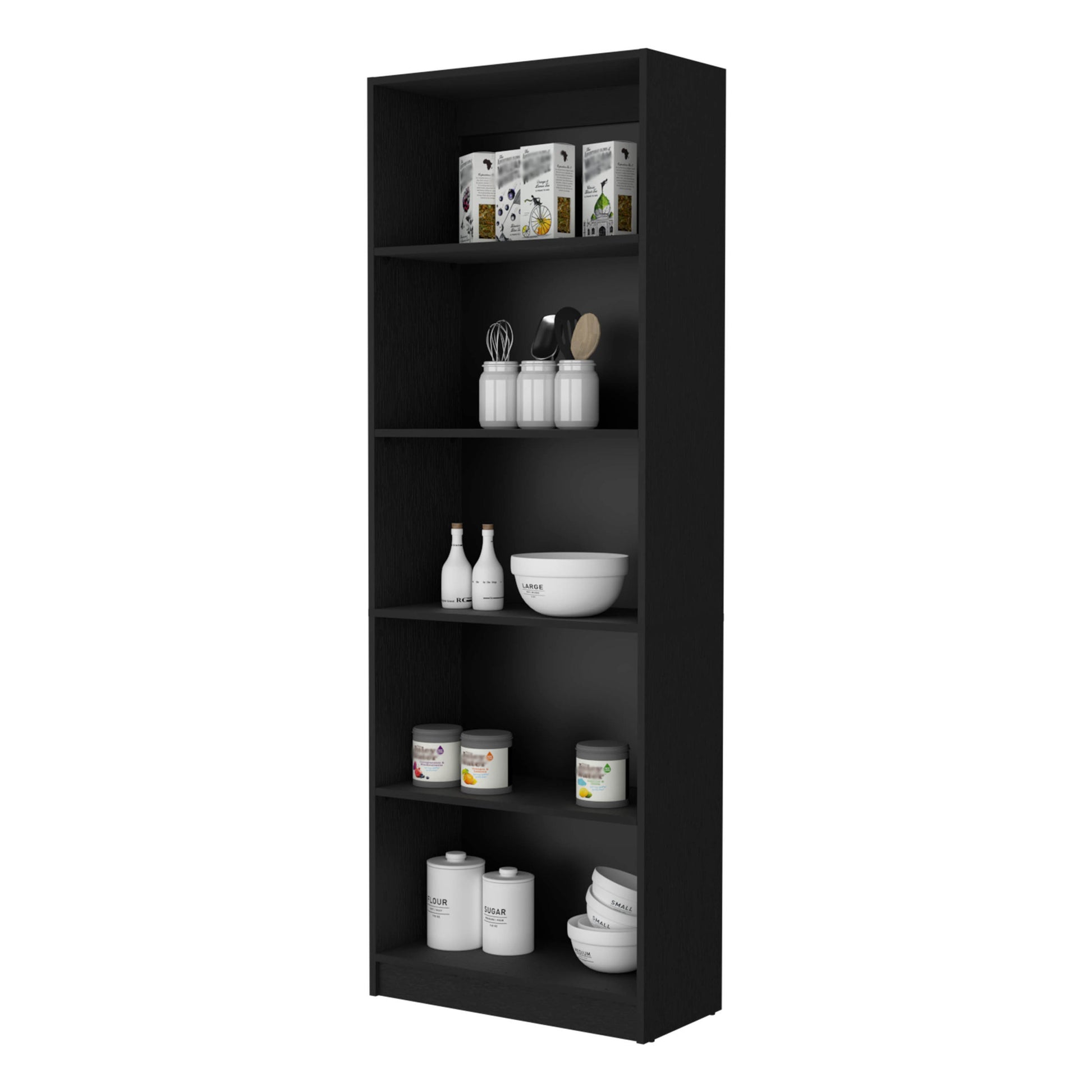 Sutton 4 Shelves Bookcase With Modern Storage