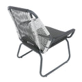 Milan 3Pc Chat Set Gray Pe Rattan Iron Waterproof Fabric