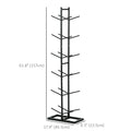 Soozier Ball Storage Rack, Vertical Basketball Rack, Steel Ball Holder Organizer For Gym Garage Classroom, 12 Ball Capacity Black Steel