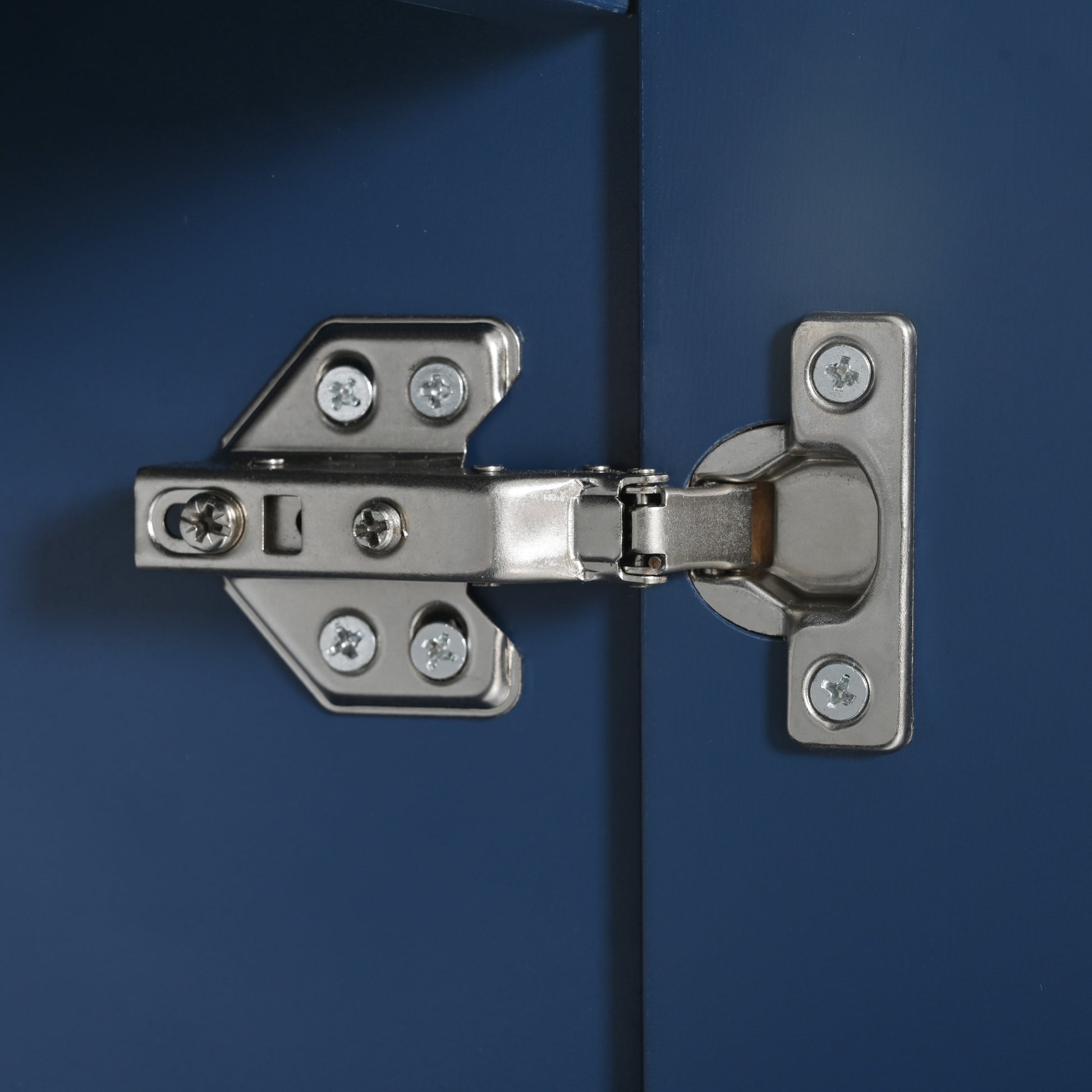 K&K 53.2'' Kitchen Island With Drop Leaf, Kitchen Storage Cart With Spice Rack, Towel Rack And 2 Drawers, Rolling Kitchen Island On Wheels With Adjustable Shelves For Kitchen, Dining Room, Navy Blue Navy Blue Brown Kitchen