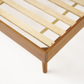 Twin Bed Twin Natural Acacia Wood