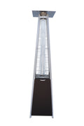 40,000 Btu Propane Standing Patio Heater Stainless Steel Mocha Stainless Steel