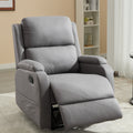 Best Choice Recliner Chair Living Room Reclining Sofa Chair, Home Theater Seating Modern Recliner, Manual Recliner Sofa Chair For Living Room Office Apartment, Easy To Reach Side Button Gray Gray Pu Leather