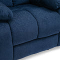 Massage Recliner Navy Blue Fabric