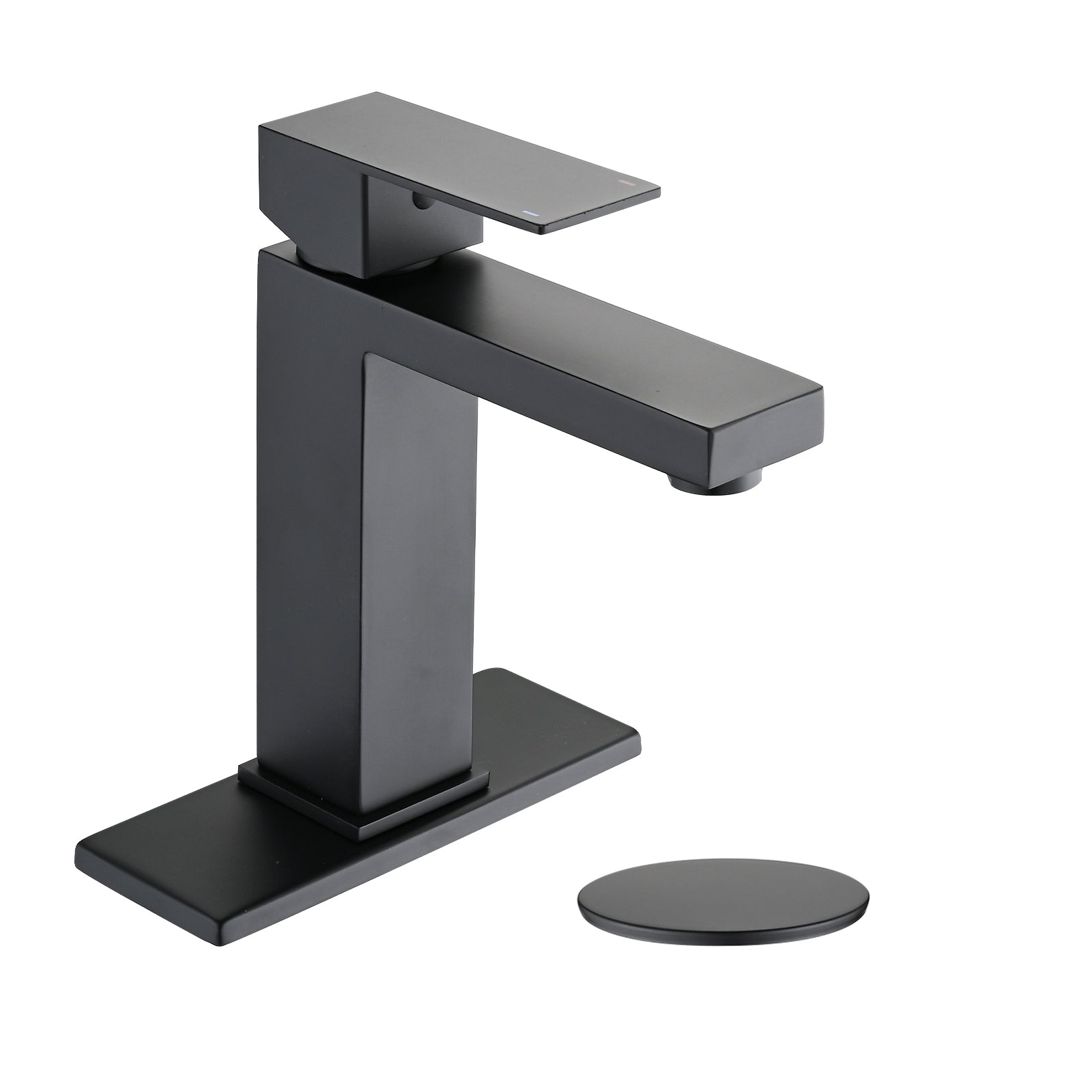Bathroom Faucet Single Hole, Single Handle Stainless one-matte black-deck-mounted-bathroom-matte