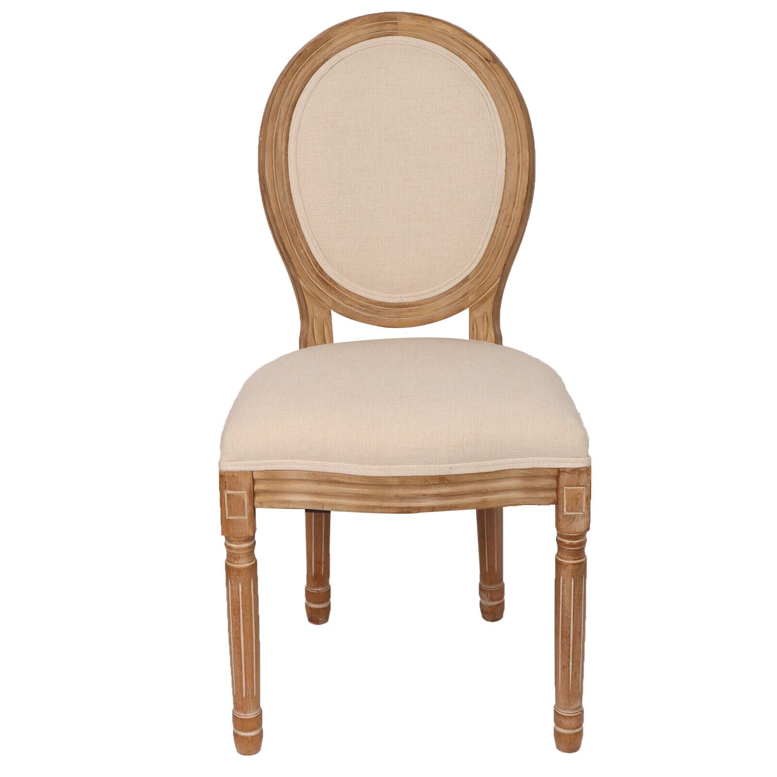 French Country Dining Chairs With Round Back Set