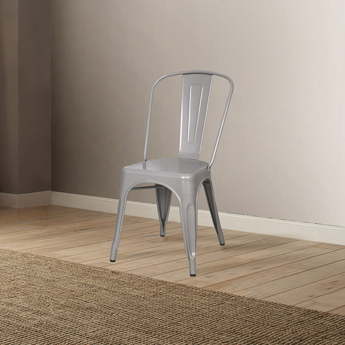 Silver Stackable Side Chair Set Of 2 Solid Silver Dining Room Side Chair Set Of 2 Metal