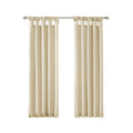 Twist Tab Lined Window Curtain Panel Champagne 50X95