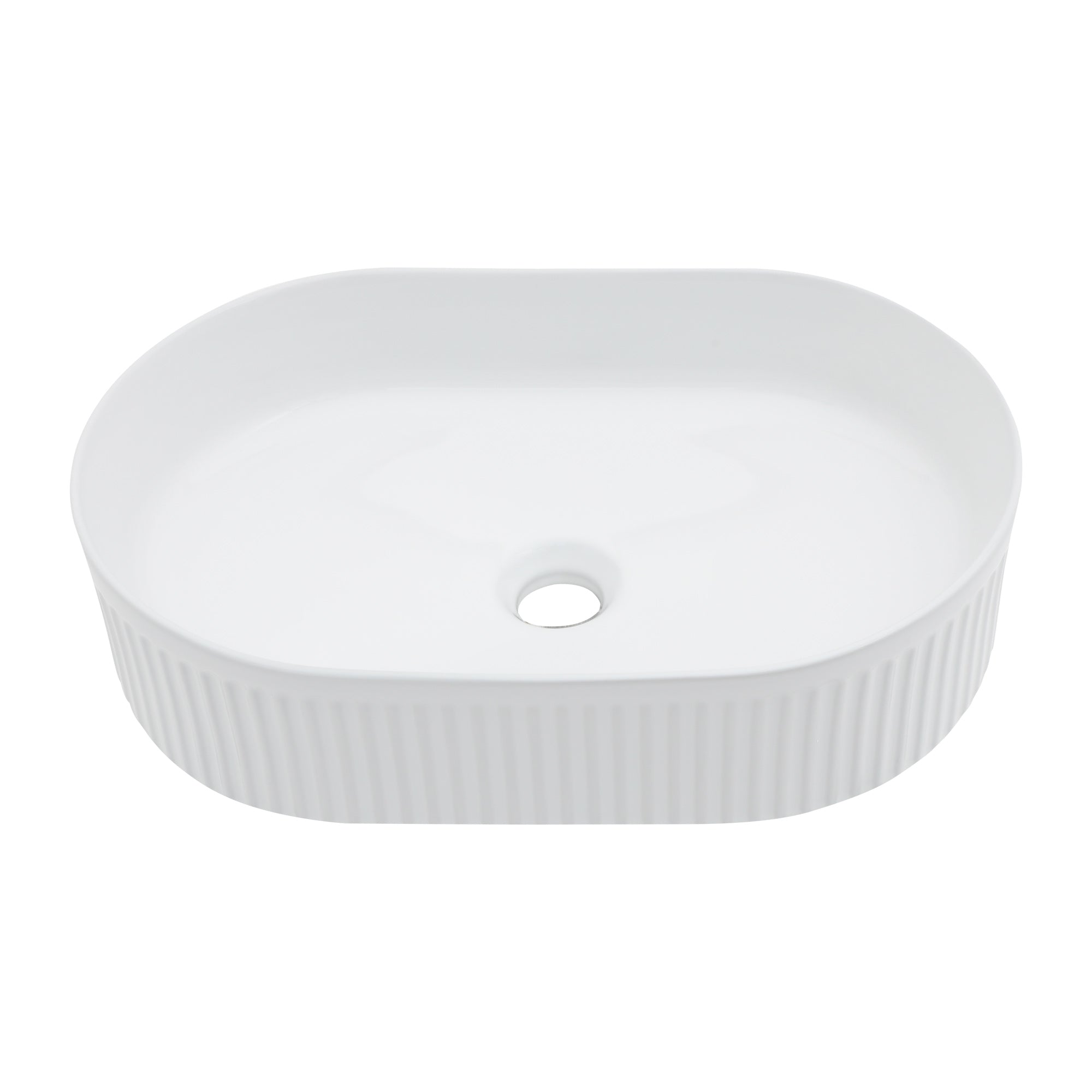 19.31X12.19 Inch White Ceramic Oval Vessel Bathroom Sink White Ceramic