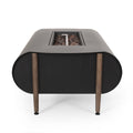 Vernon Rectangle Fire Pit 50,000Btu Dark Gray Iron