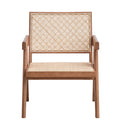 Beige And Natural Accent Chair Natural Primary Living Space Modern Wood Rattan