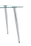 Table Leg For Gt 02, Silver Leg Silver Clear Metal