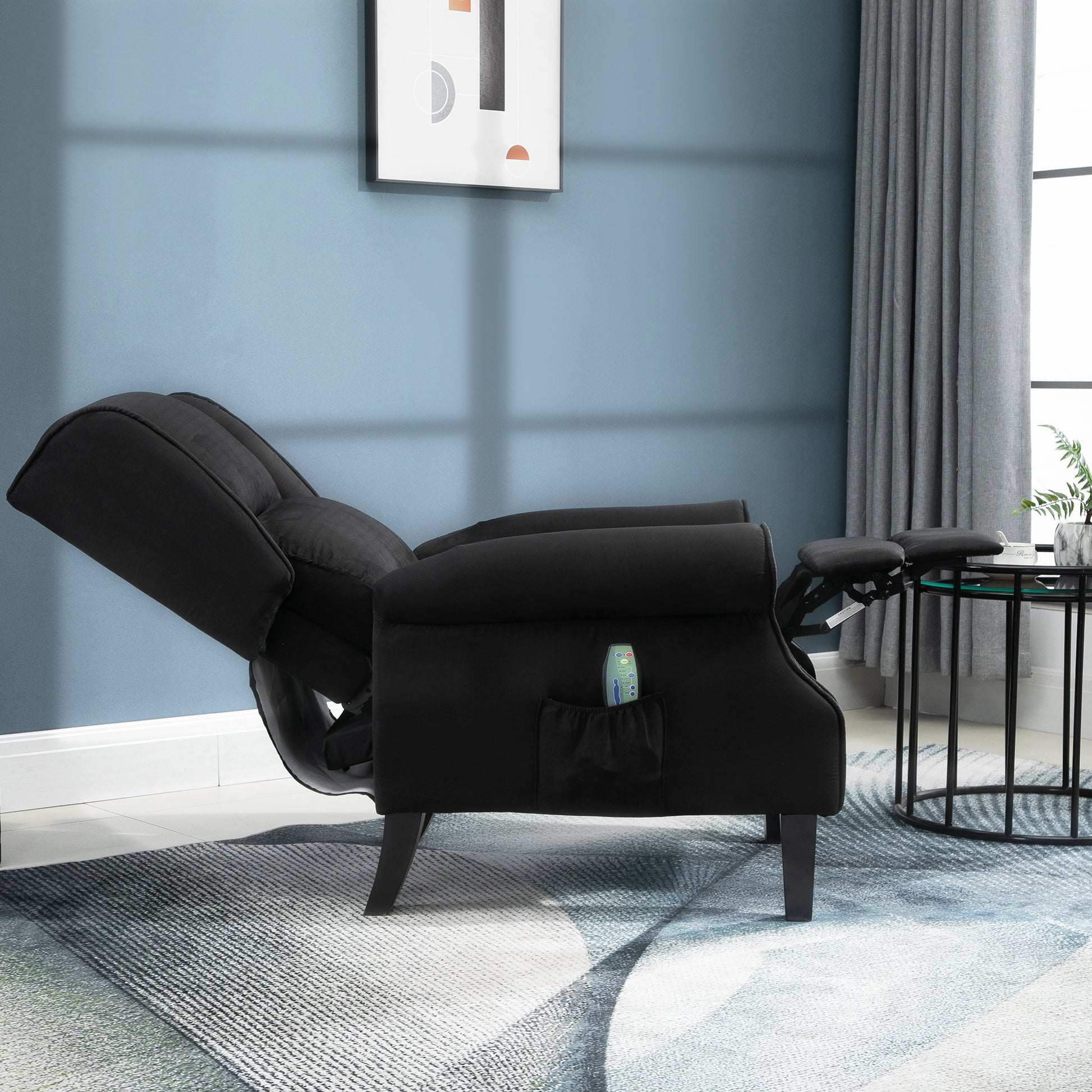 Homcom Wingback Heated Vibrating Massage Chair, Accent Sofa Vintage Up Homcom Wingback Heated Vibrating Massage Chair, Accent Sofa Vintage Up