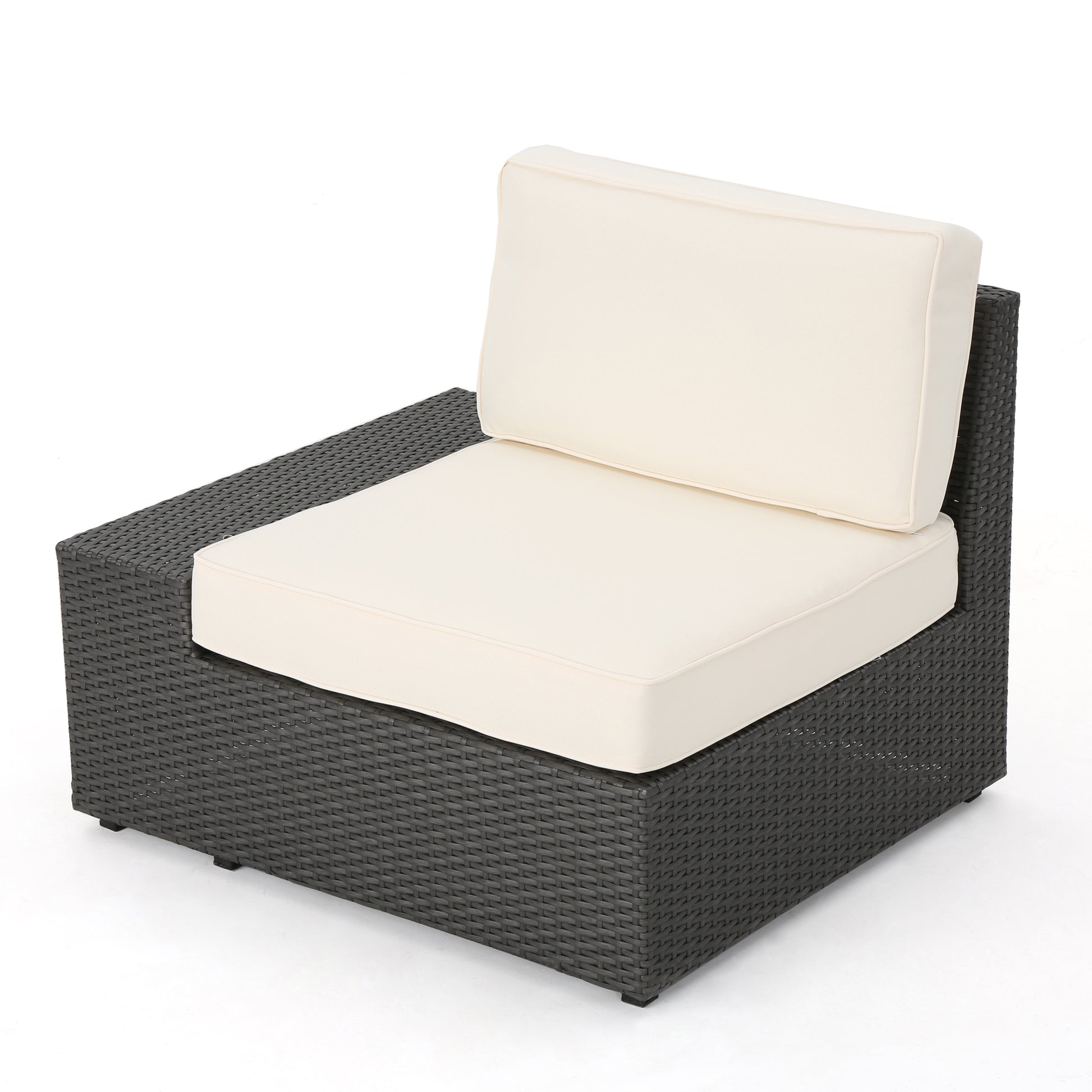 Santa Cruz 4Pc Set Grey Pe Rattan Iron