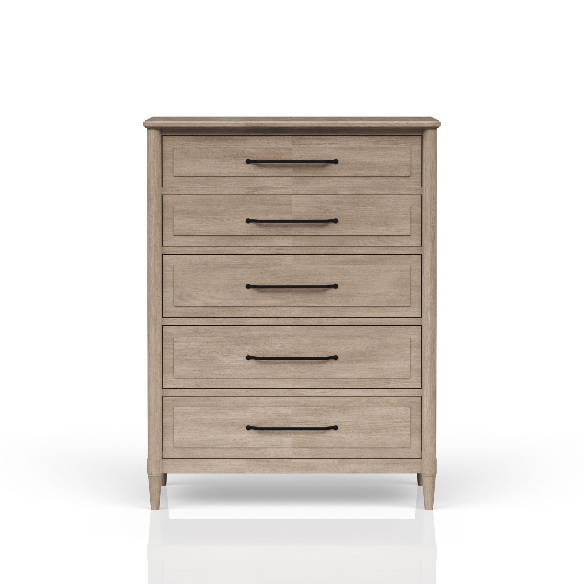 5 Drawer Door Chest Sand Finish Sand Solid Wood Mdf