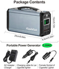 300W Portable Power Station Black Metal