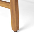 Perla Armless Chair, Cream Cream Acacia Wood