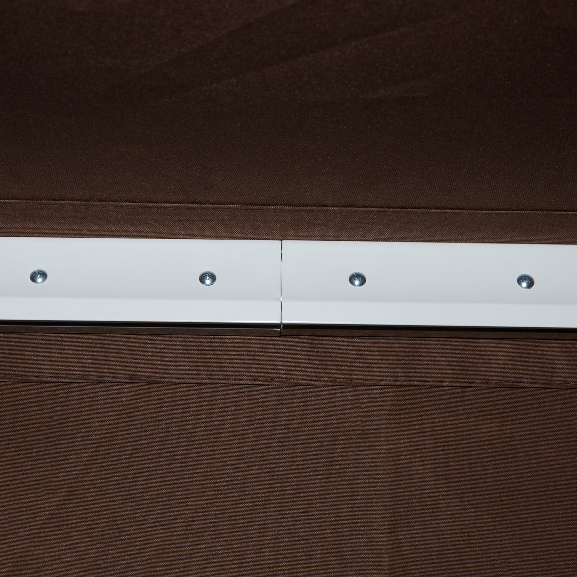 Outsunny 12' X 8' Retractable Awning Patio Awnings Sun Shade Shelter With Manual Crank Handle, 280G M Uv & Water Resistant Fabric And Aluminum Frame For Deck, Balcony, Yard, Brown Brown Aluminum