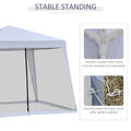 Outsunny 10'X10' Outdoor Canopy Tent, Slant Leg Sun Shelter With Mesh Sidewalls, Patio Tents For Parties, Grey Grey Steel