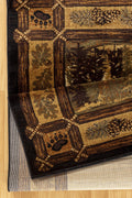 Nature'S Nest Gc Cbl3009 Multi 7 Ft. 10 In. X 10 Ft. 3 In. Lodge Area Rug Black Polypropylene