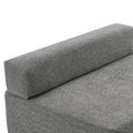 Loveseat Frame For Oversized Modular U Shaped Sectional Sofa,Luxury Boucle Floor Couch Set,Convertible Sleeper Couch,Spacious Foam Filled Sofa Bed For Living Room Gray Boucle 1 Seat