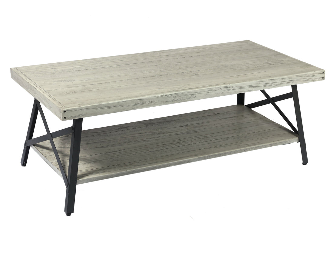 Douglas Gray Coffee Table Gray Solid Wood