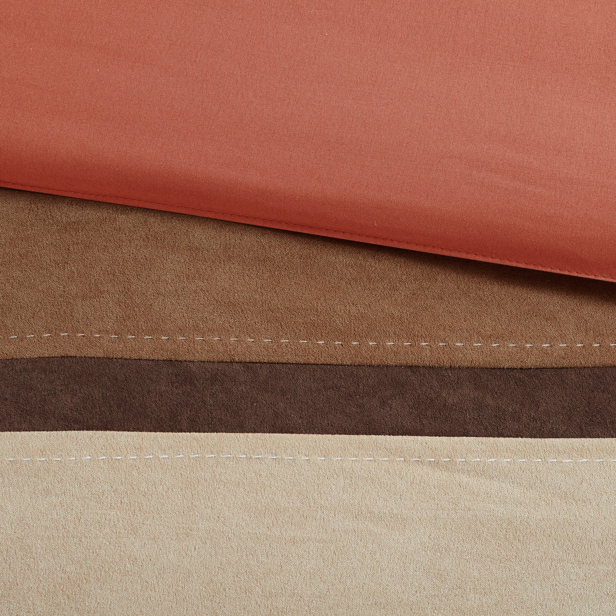 7 Piece Faux Suede Comforter Set Coral King King Coral Polyester