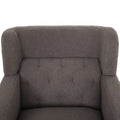 Upholstered Accent Chair Tufted Armchair For Living Room And Bedroom, Russet Brown Brown Birch Foam Teddy