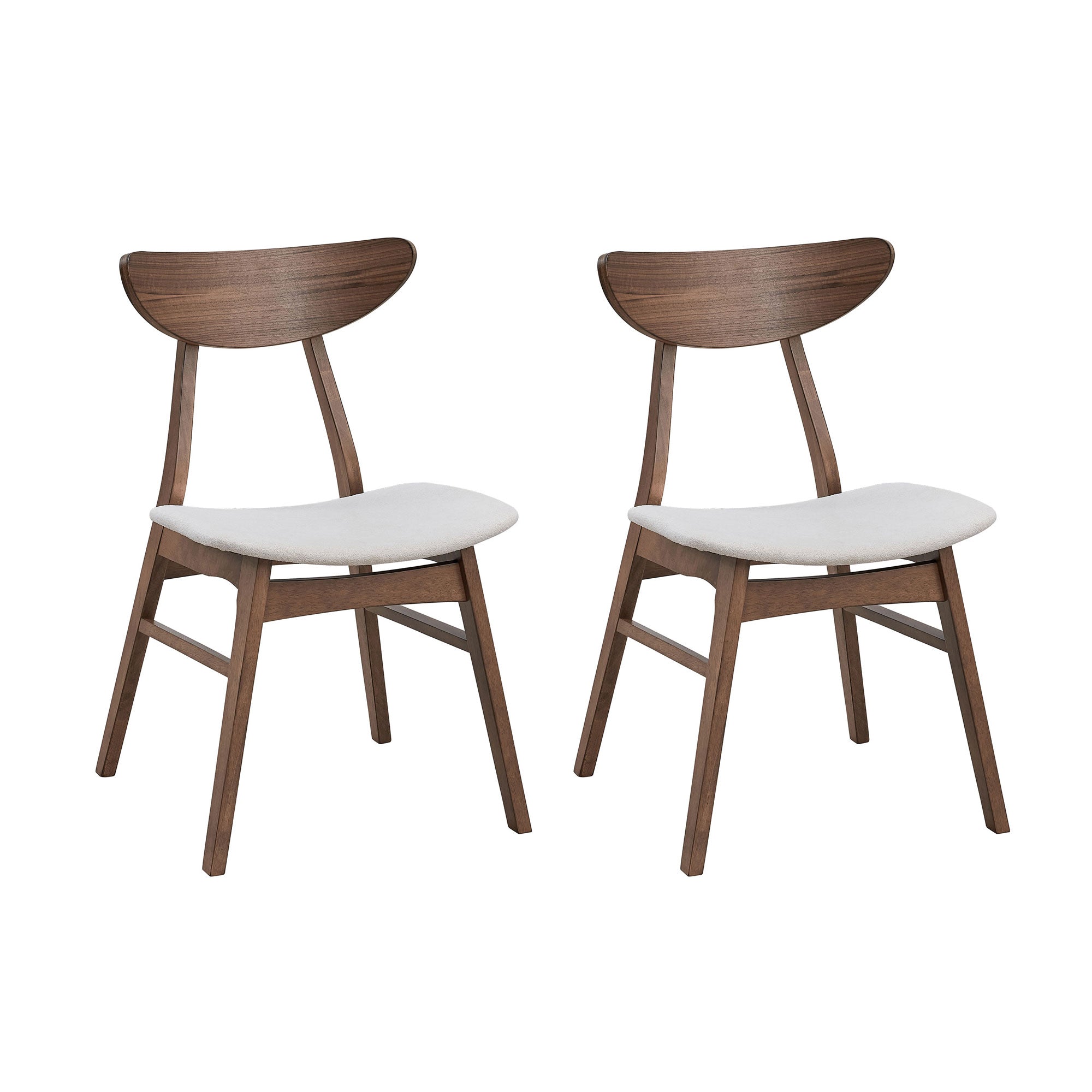 Regular Kitchen Chair Wooden Dining Chairs Set Of 2, Modern Soft Upholstered Kitchen Side Ch