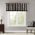 Jacquard Window Valance Black 50X18