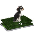 Pawhut Dog Grass Pad With Tray, 26