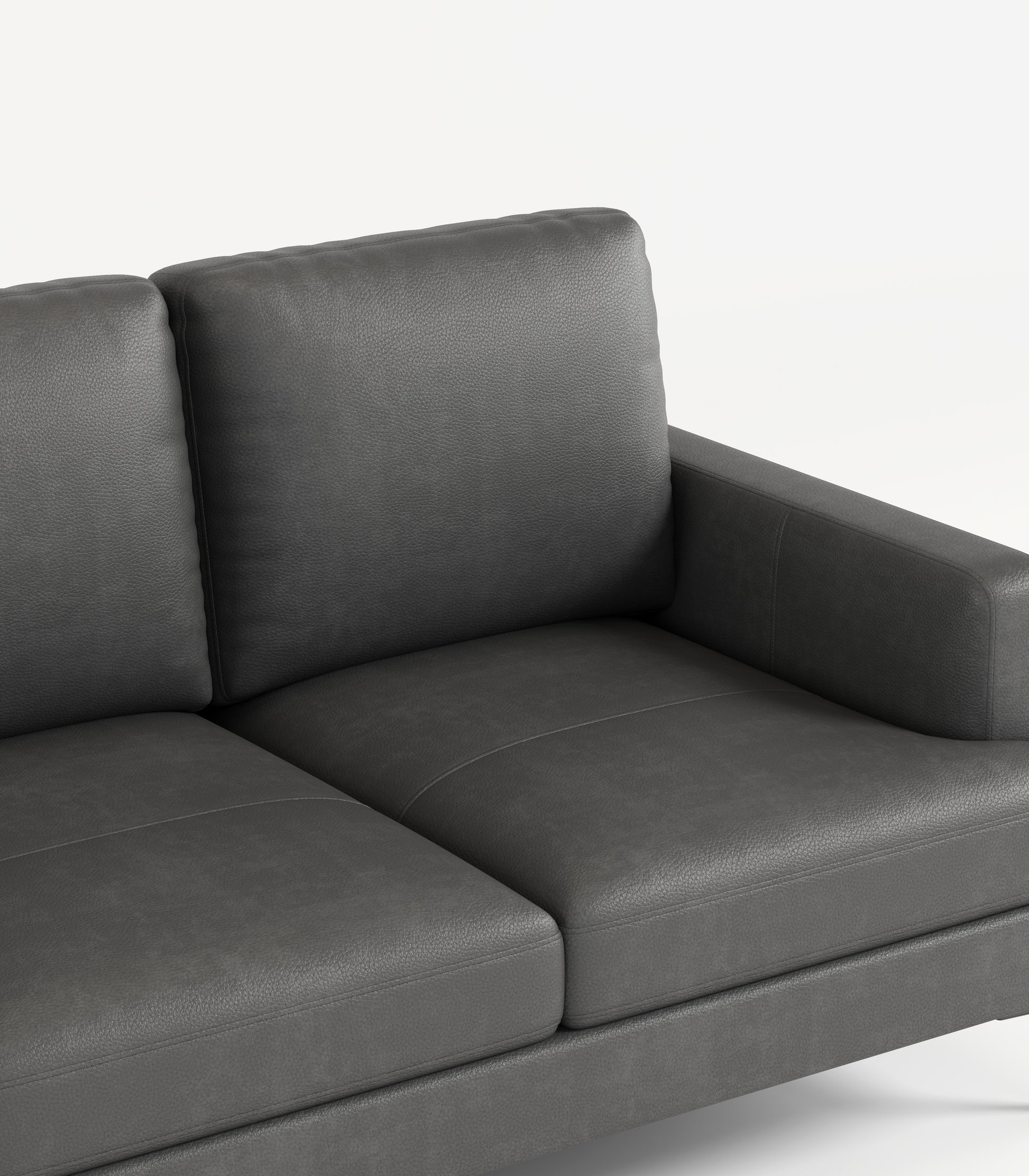 77"Antique Gray Luxury Genuine Leather Match Contemporary Sofa With Usb Charger,3 Seats Comfy Coach For Living Room Home Office Antique Gray Wood Primary Living Space American Design Foam Genuine Leather 3 Seat