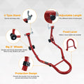Motorcycle Stand 850Lb Sport Bike Rear Wheel Lift Swingarm Paddock Stands Red, U Red Steel