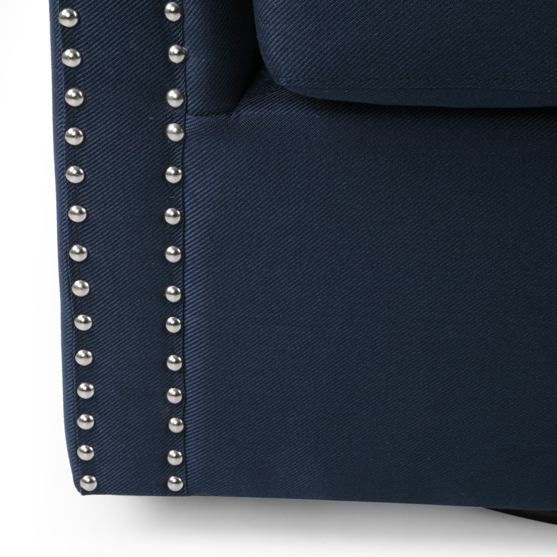 Swivel Chair Blue Fabric
