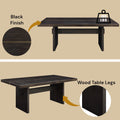 Jaramillo Dining Table, Black Finish Dn02695 Black Wood