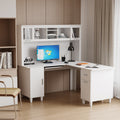 Home Office Computer Desk White Particle Board Mdf