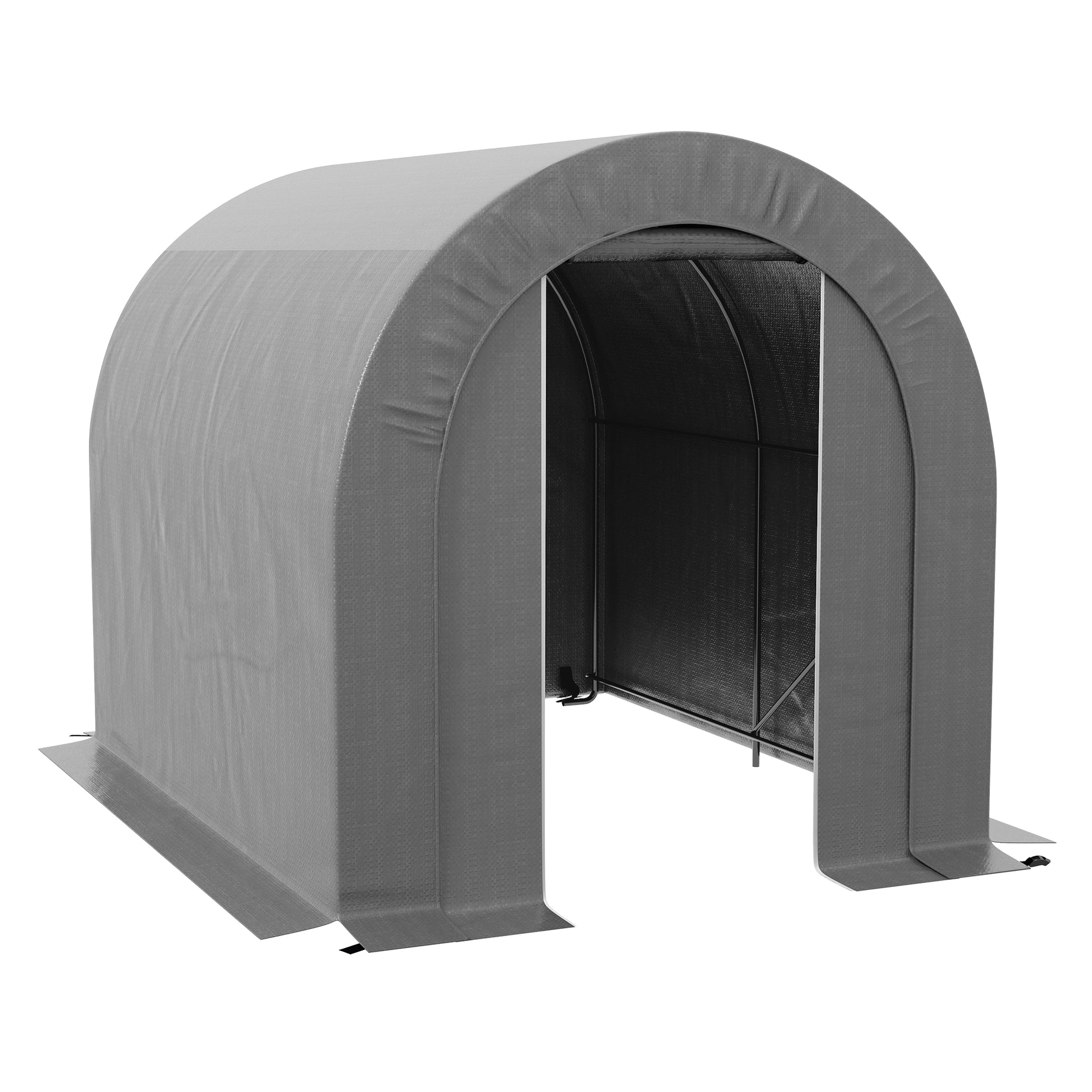Outsunny 6' X 8' Garden Storage Tent, Heavy Duty Outdoor Shed, Waterpr