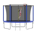 8Ft Trampoline Blue Blue Metal