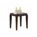 Walnut End Table With Tapered Leg Walnut Primary Living Space Poplar Square Wood