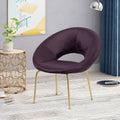 Leisure Chair Black Berry Velvet