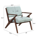 Scandi Comfort Lounge Chair Green Solid Wood Mdf